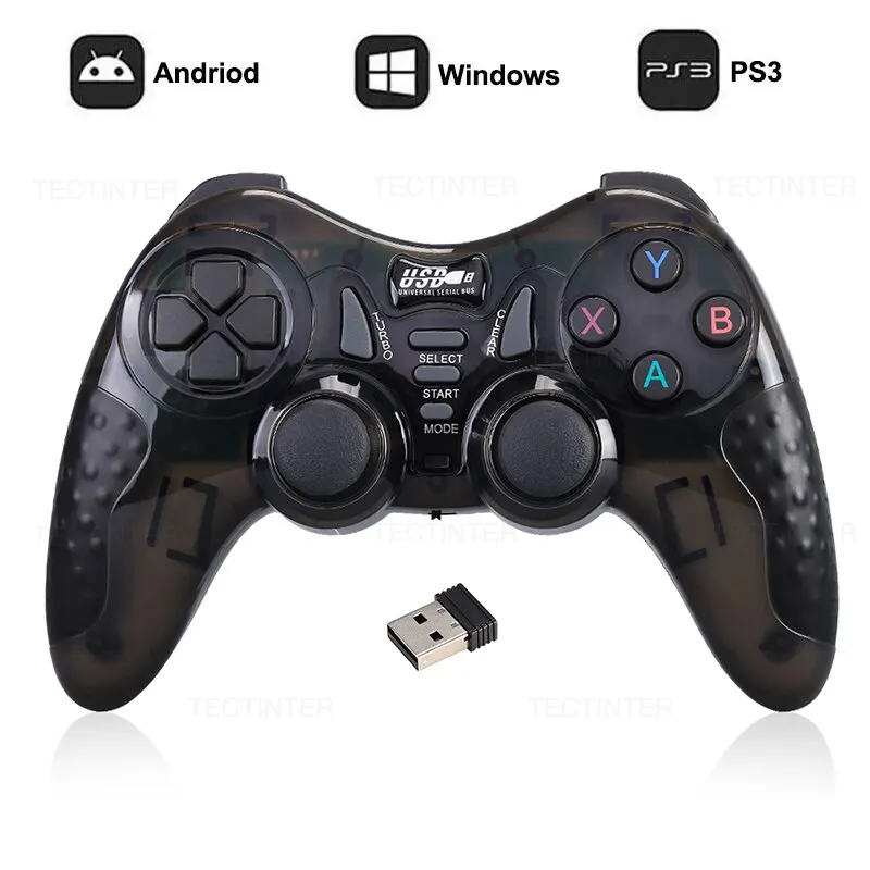 2,4 ghz wireless game controller für ps3 zubehör controlle pc joystick für super konsole x pro/tv box/android phone gamepad