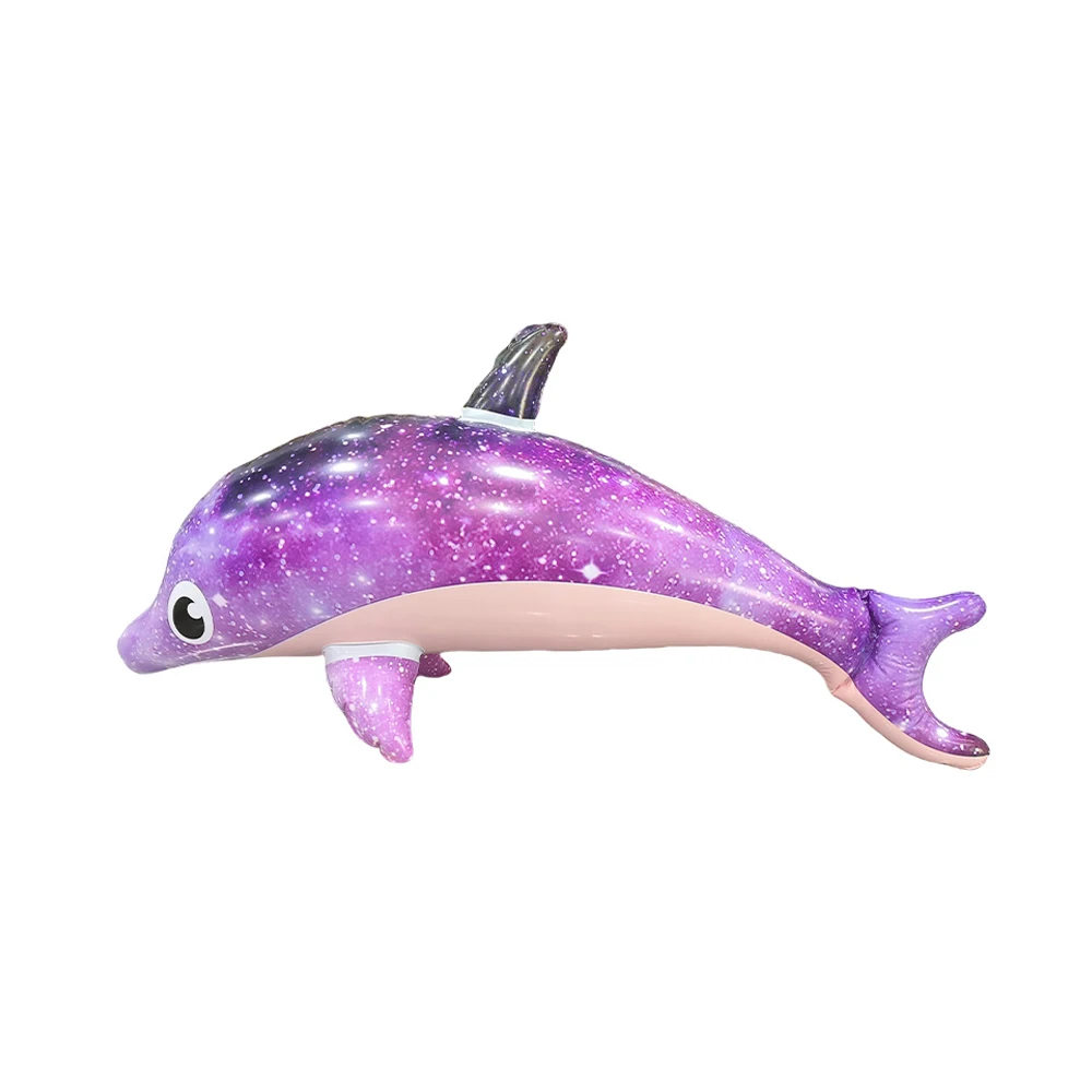 1pc lila aufblasbare Delphin Strand Pool Schwimm spiel Spielzeug Wassersport aufblasbare Spielzeug Geschenk