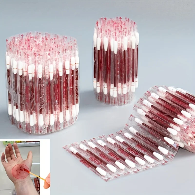 Jodtupfer zum Desinfizieren der Wunde, 50 Tupfer/Rolle Image