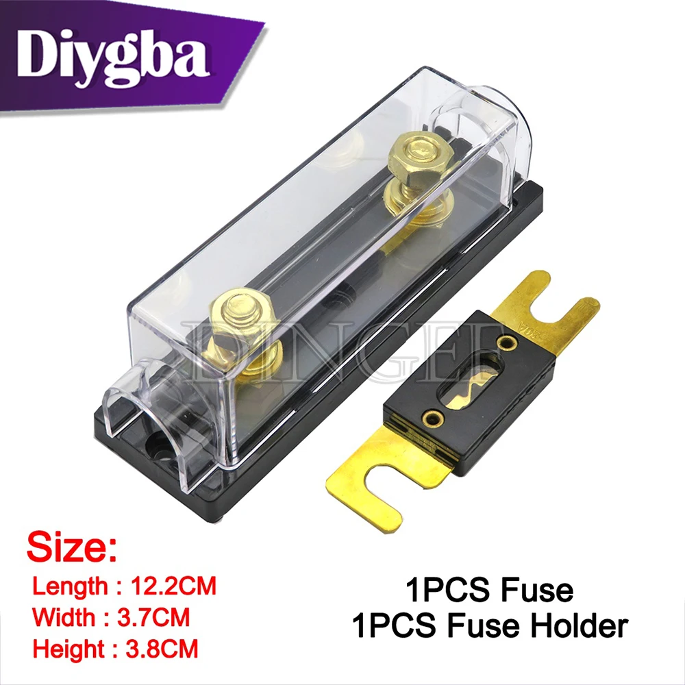 1 Satz ANL Sicherung 60 80 100 120 275 300 400 450 A 500 AMP ANS Sicherungshalter Anschraubsicherung Kfz-Sicherungshalter Schmelzverbindung mit Sicherung Image