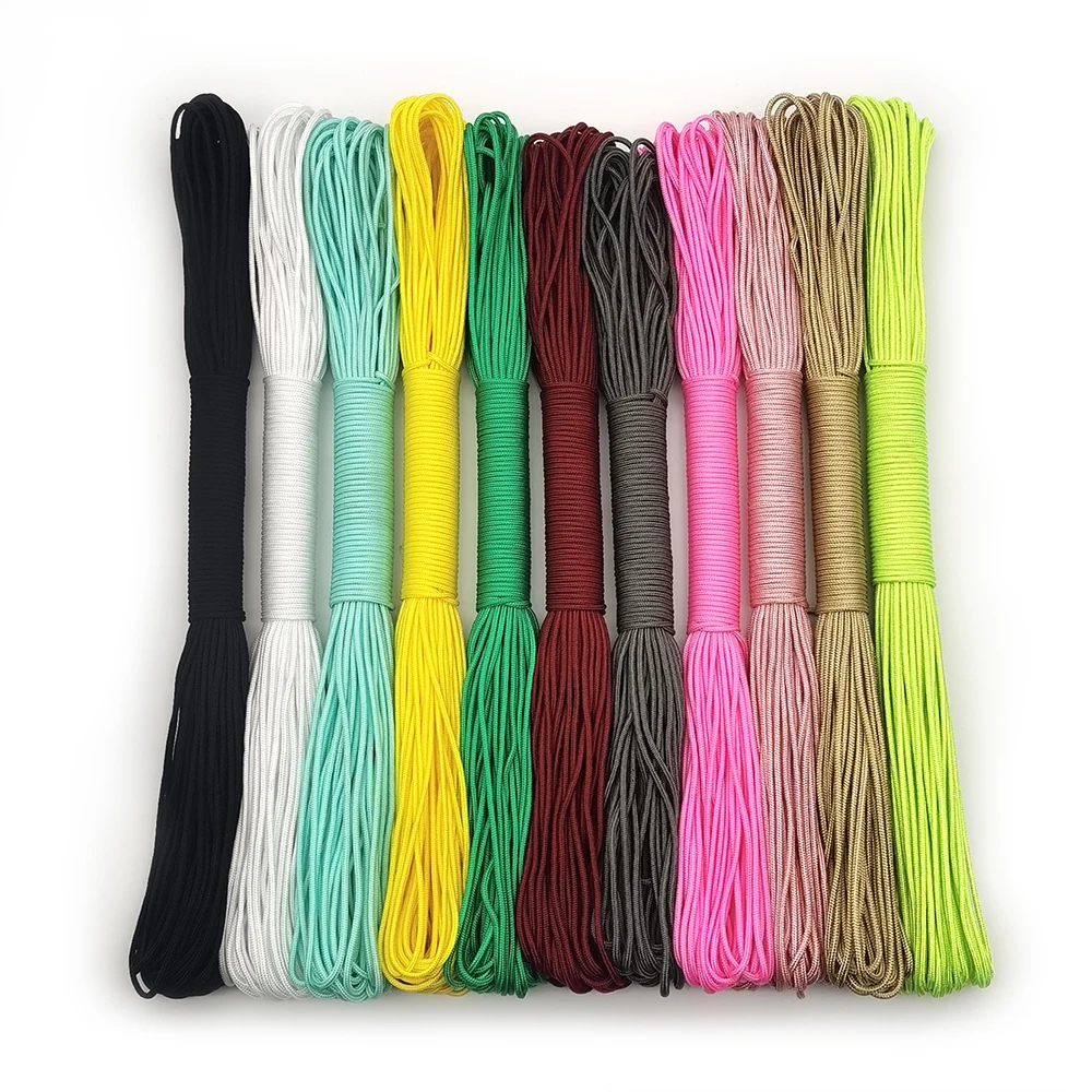 Durchmesser: 2 mm Paracord, 31 m/15 m/8 m, ein Standkerne, Paracord-Seil, Paracorde-Schnur für die Schmuckherstellung, handgewebtes Seil Image