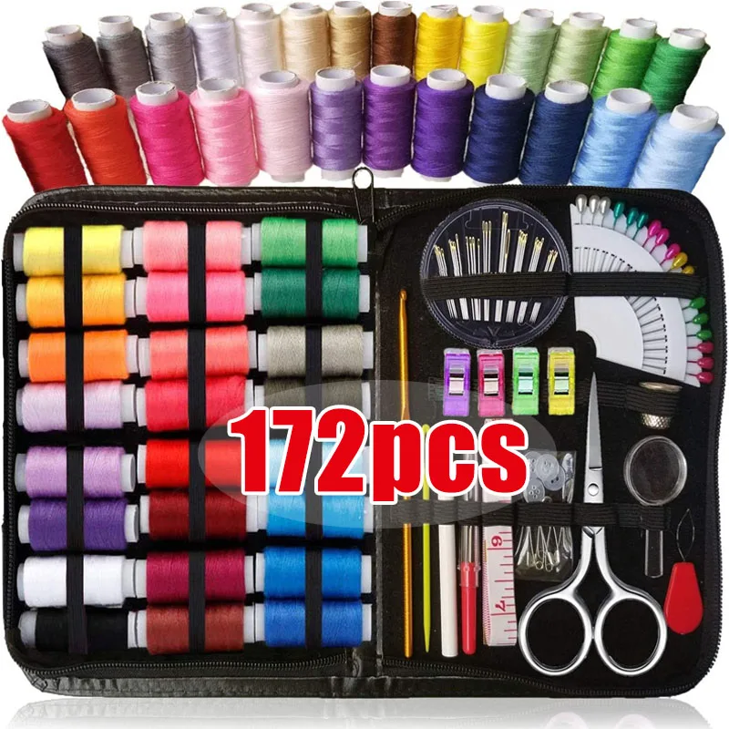 Nähsets DIY Multifunktions-Nähbox-Set für Handquilten, Nähen, Stickgarn, Zubehör, Nähwerkzeug-Sets Image