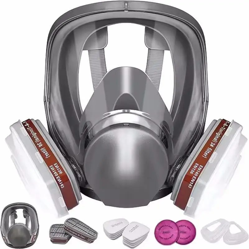 27-in-1 6800 Industriemalerei Sprühen Atemschutzmaske Gasmaske 15-in-1-Anzug Sicherheit Arbeitsfilter Staub Vollgesichtsmaske Ersetzen Sie MMM Image