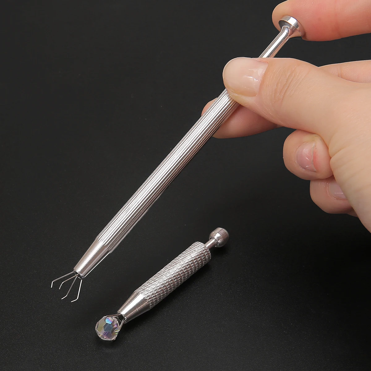 1PC Piercing Ball Grabber Werkzeug Pick Up Werkzeuge Klaue Perlen Pinzette Schraube Kugeln Perlen Halter Edelsteine Prong werkzeuge Image