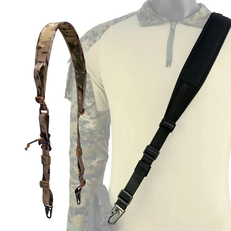 Jagdgewehr Taktische Schlinge Abnehmbare 2-Punkt-gepolsterte Kampf Modulare Schießausrüstung MC Strap Zubehör Image