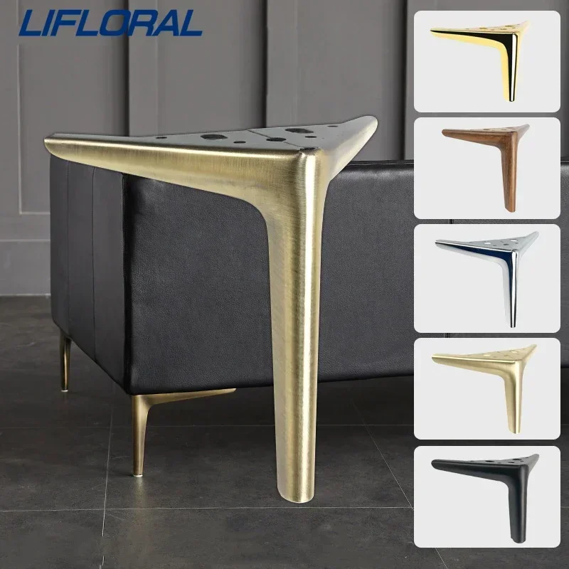4 Teile/satz Möbel Füße Für TV Schrank Sofa Kaffee Tisch Badezimmer Schrank Schublade Schrank Bein Metall Unterstützung Füße Last 800KG Image