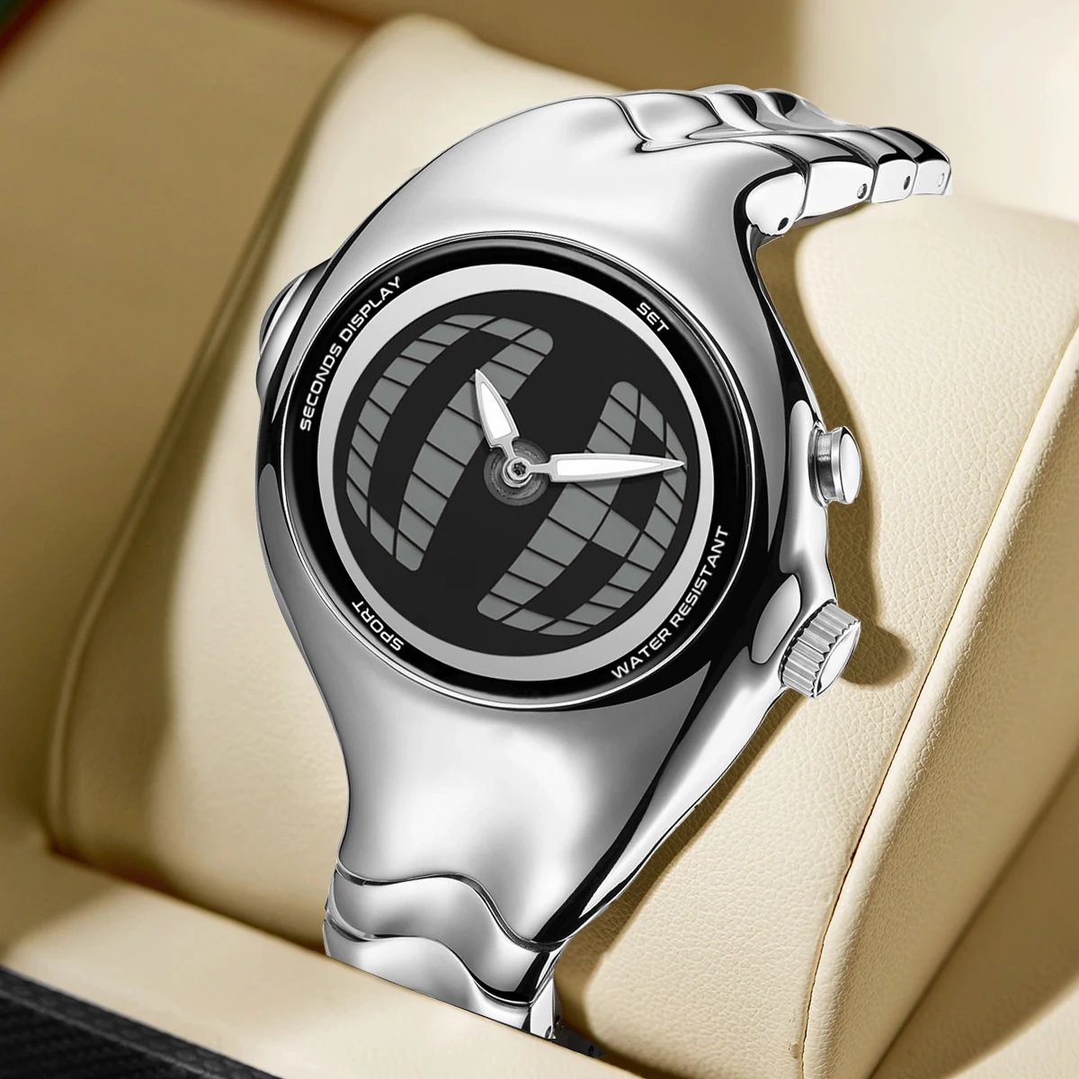 Neue Hohe Qualität Twisted Uhren Y2K Digitale Uhr Männer Wasserdichte Quarz Armbanduhren Männlich Uhr Relogio Masculino Drop Verschiffen Image