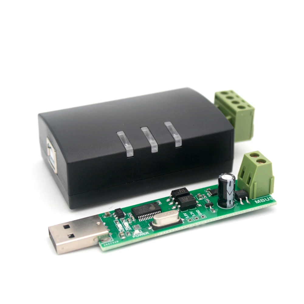 Usb to mbus master slave M-BUS daten debugging kommunikation lesetest für stromzähler energie wasserzähler wärme gaszähler Image