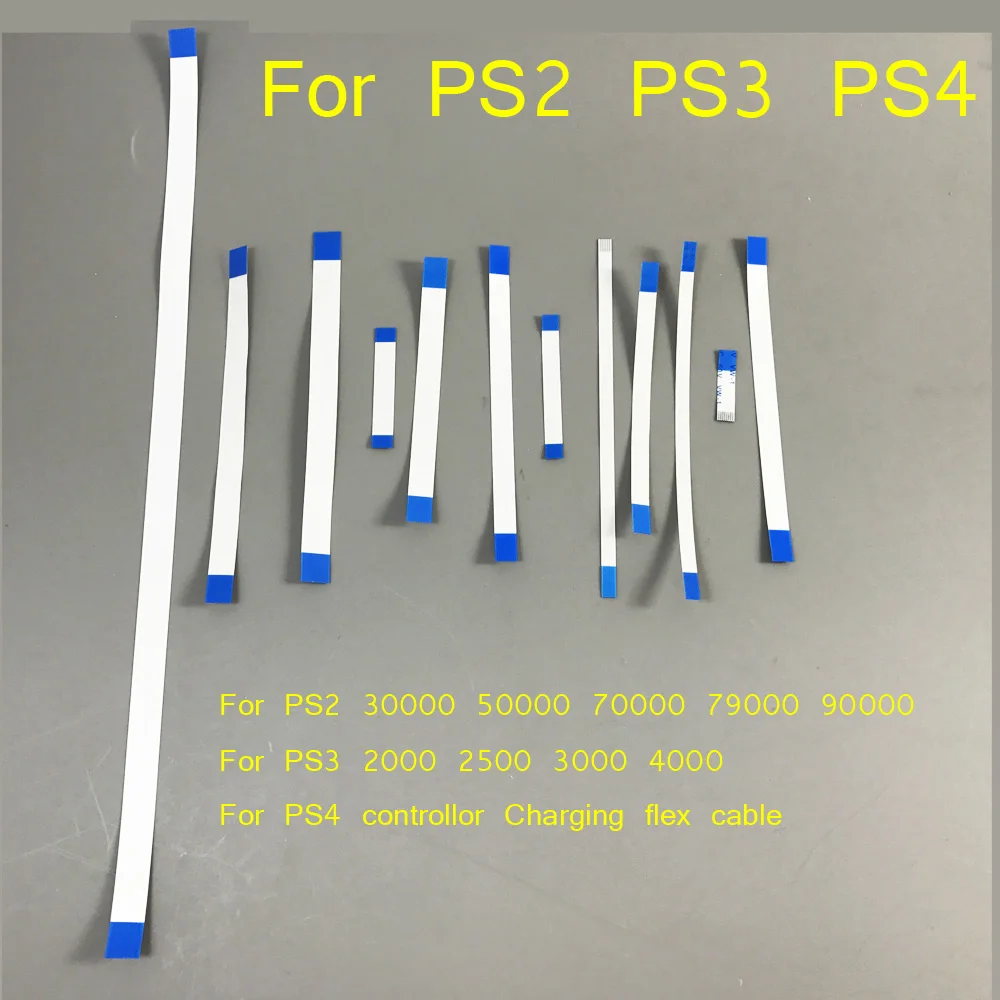 20 Stück für PS3 Slim 2000 2500 3000 4000 Power-Reset-Schalter-Flexkabel für PS4 Ladeplatine für PS2 79 77 75 70xxx 90000