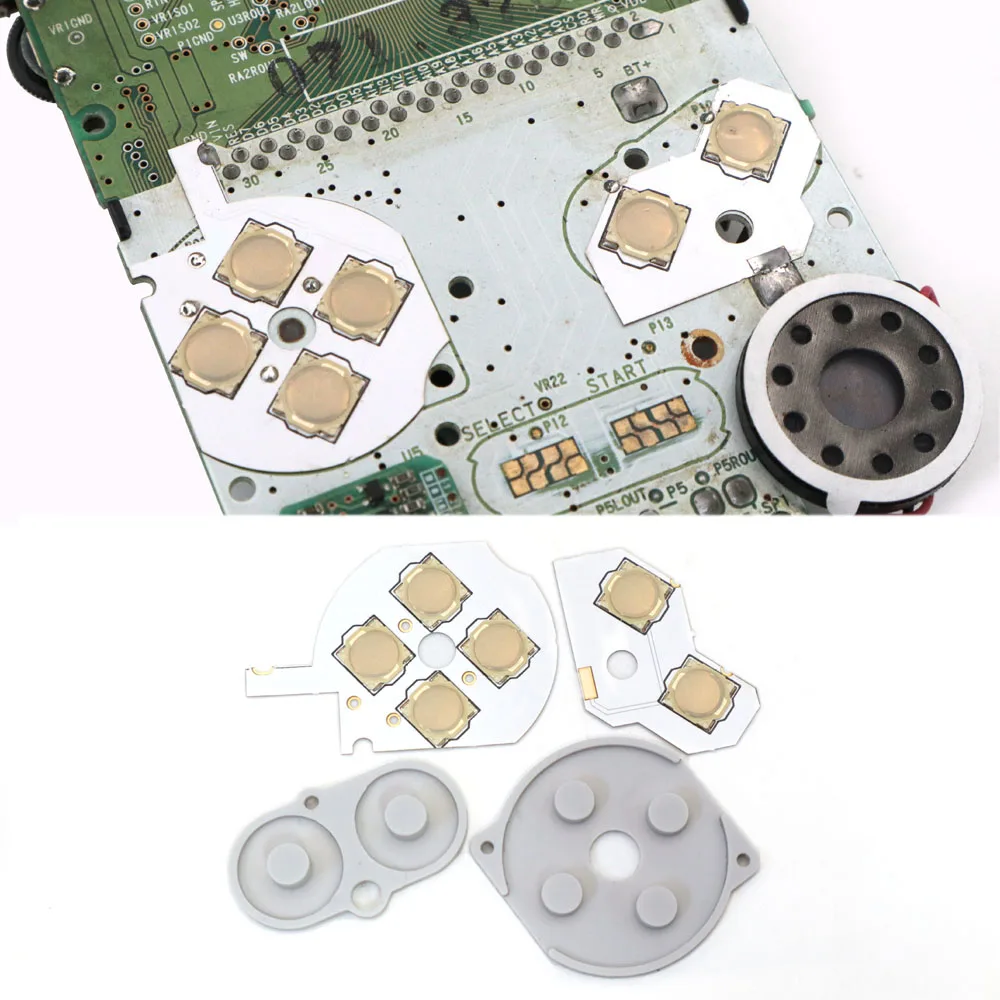 Für GBC Clicky Tactile Button Kit Mod-Schalter & Membranen für Gameboy Color Konsole Motherboard-Tasten Leitfähige Pads Image