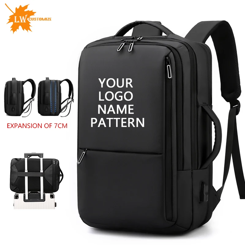 Benutzerdefinierter Herrenrucksack mit Logo, Geschäftsreise, Arbeit, Computerrucksack, Firmenarbeiter, Wohlfahrtsrucksack, bedrucktes Namensmuster