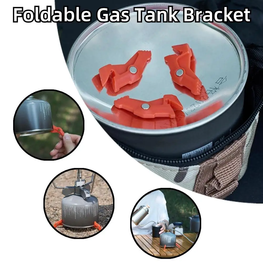 Wideea faltbare Gastank halterung Flaschen regalst änder Stativ Herd Basis Stabilisator klappbare Camping brenner flache Kanister Stative