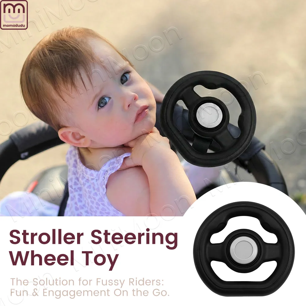 Kinderwagen-Lenkrad mit Huftönen & 360°-Drehfunktion ° Rotierendes Reisespielzeug für Babys zur Beruhigung unruhiger Reiter Image