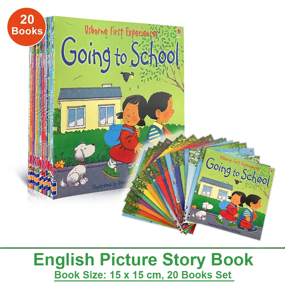 Usborne farmyard tales erste Erfahrung Vorschule rziehung englische Bilder geschichten bücher für Kinder vor dem Schlafen gehen lesen montessori Image