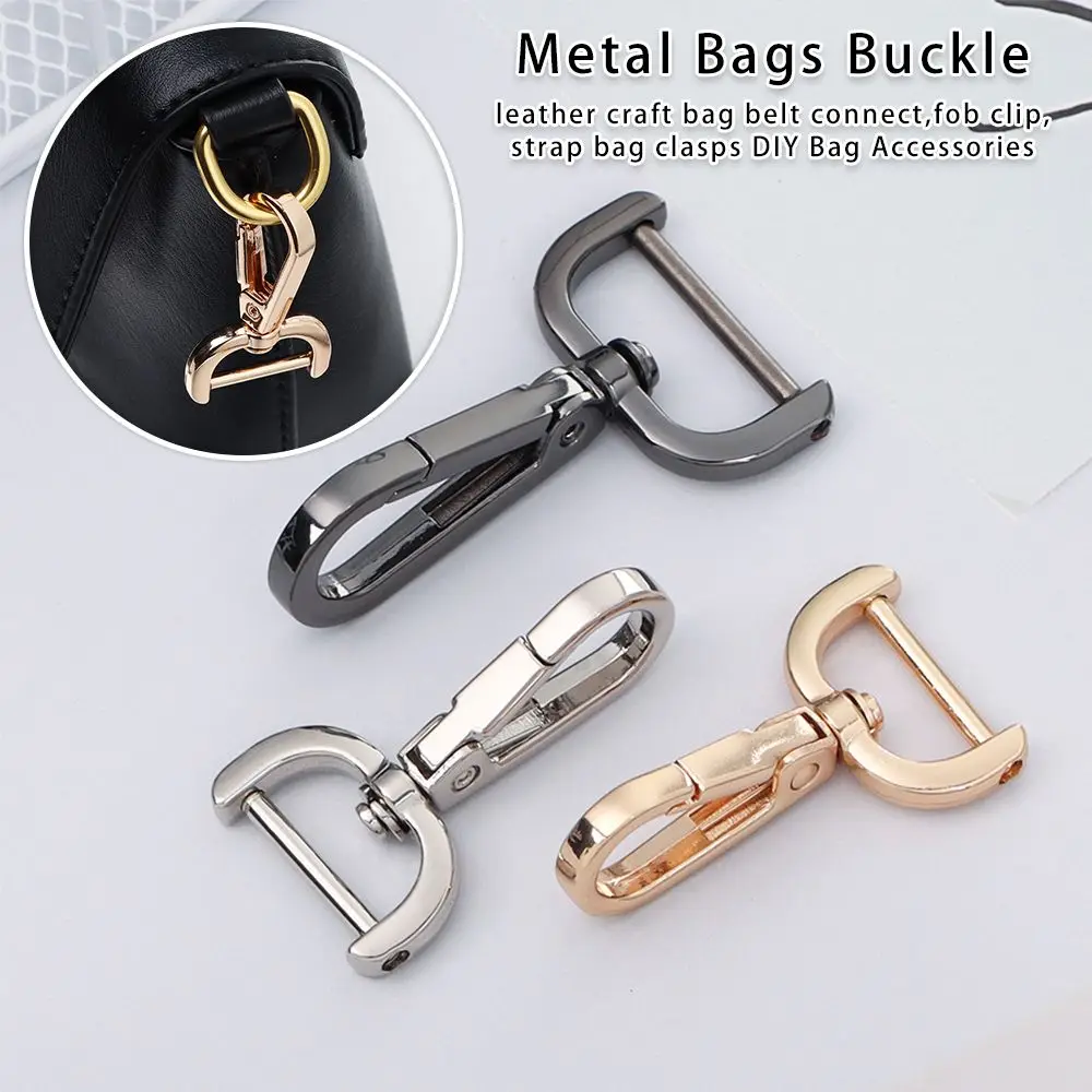 1pc DIY Metall Abnehmbare Karabinerhaken Trigger Clips Schnallen für für Leder Handwerk Tasche Strap Schnallen Griff Schulter Gurtband Image