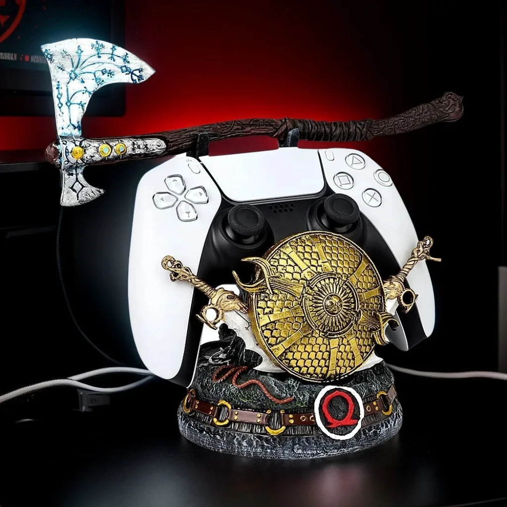 2025 Neues God of War-Spiel für PS5/Xbox/PS4-Controller, kreativer Ständer, einzigartiger Gamepad-Halter, Desktop-Dekoration, Gaming-Zubehör Image