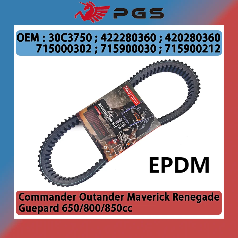 30C3750 Outlander Renegade Antriebsriemen EPDM für Guepard 650 800 850 cc 715000302 715900030 715900212 422280360 420280360 Gürtel Image