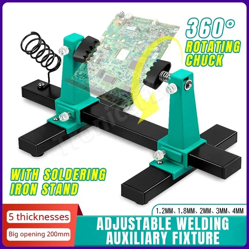Verstellbarer PCB-Halter für Motherboard 360° ° Rotation Leiterplatte Jig Löten Eisen Montage Ständer Klemme Reparatur Werkzeuge Image