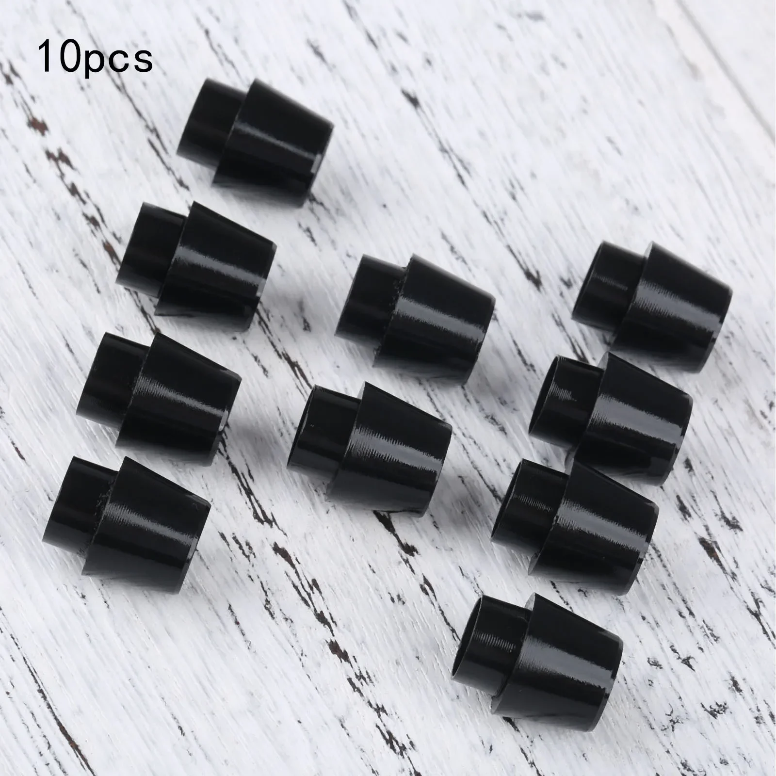 10 Stück schwarze Golf hülsen passend für 0.335 RAZRX-hot2 Wellen hülsen adapter Ersatz spitze Größe 0,350 Golf zubehör Image