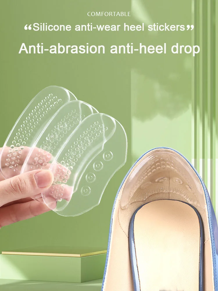 Silikon High Heels Ferse Aufkleber Schutz Turnschuhe Gel Einsätze Ferse Tassen Anti-Rutsch Größe Anpassen Schuh Pads für Anti-verschleiß Fuß Pad