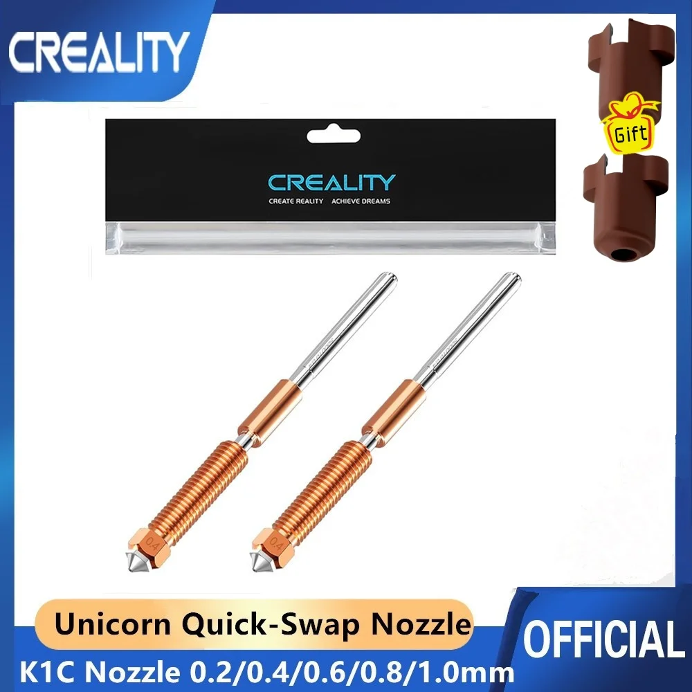 Creality 2 Stück K1C/Ender 3 V3 Unicorn Quick-Swap 3D-Druckerdüsensatz 0,2/0,4/0,6/0,8/1,0 mm für Creality K1C/Ender 3 V3/V3 Plus Image