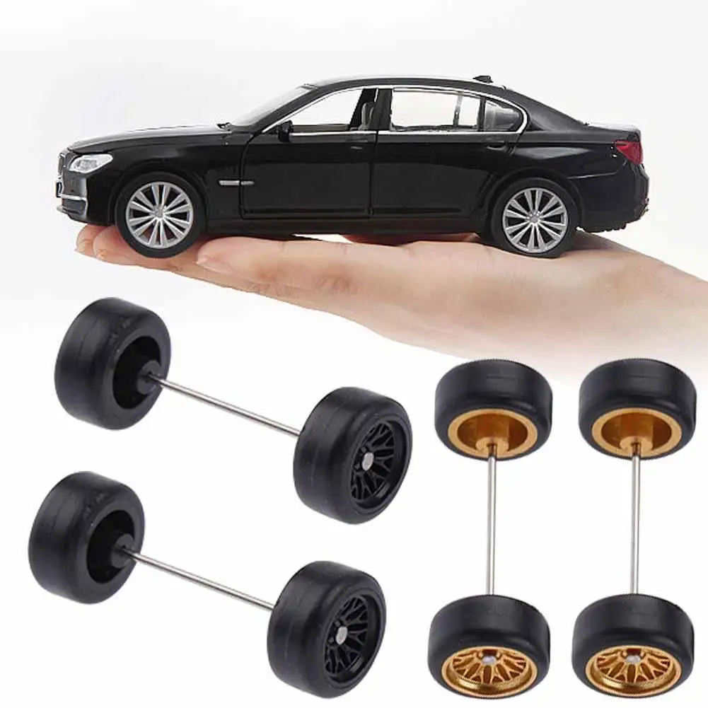 1/64 Modell Auto Räder Gummi Räder Für HotWheels ABS Modifizierte Teile Fahrzeug Spielzeug Tomica Mini Räder Image