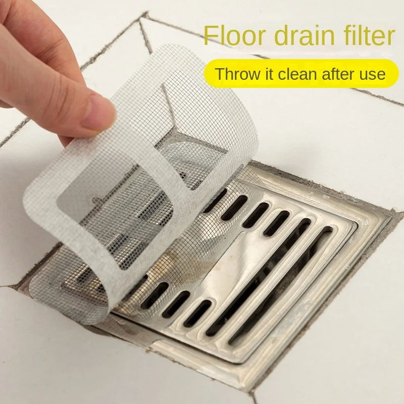 2708 Bad Haar filter Blocking Net Bad Kanal Filter Küche Anti-Verstopfung insekten sichere selbst klebende Boden ablauf paste Image