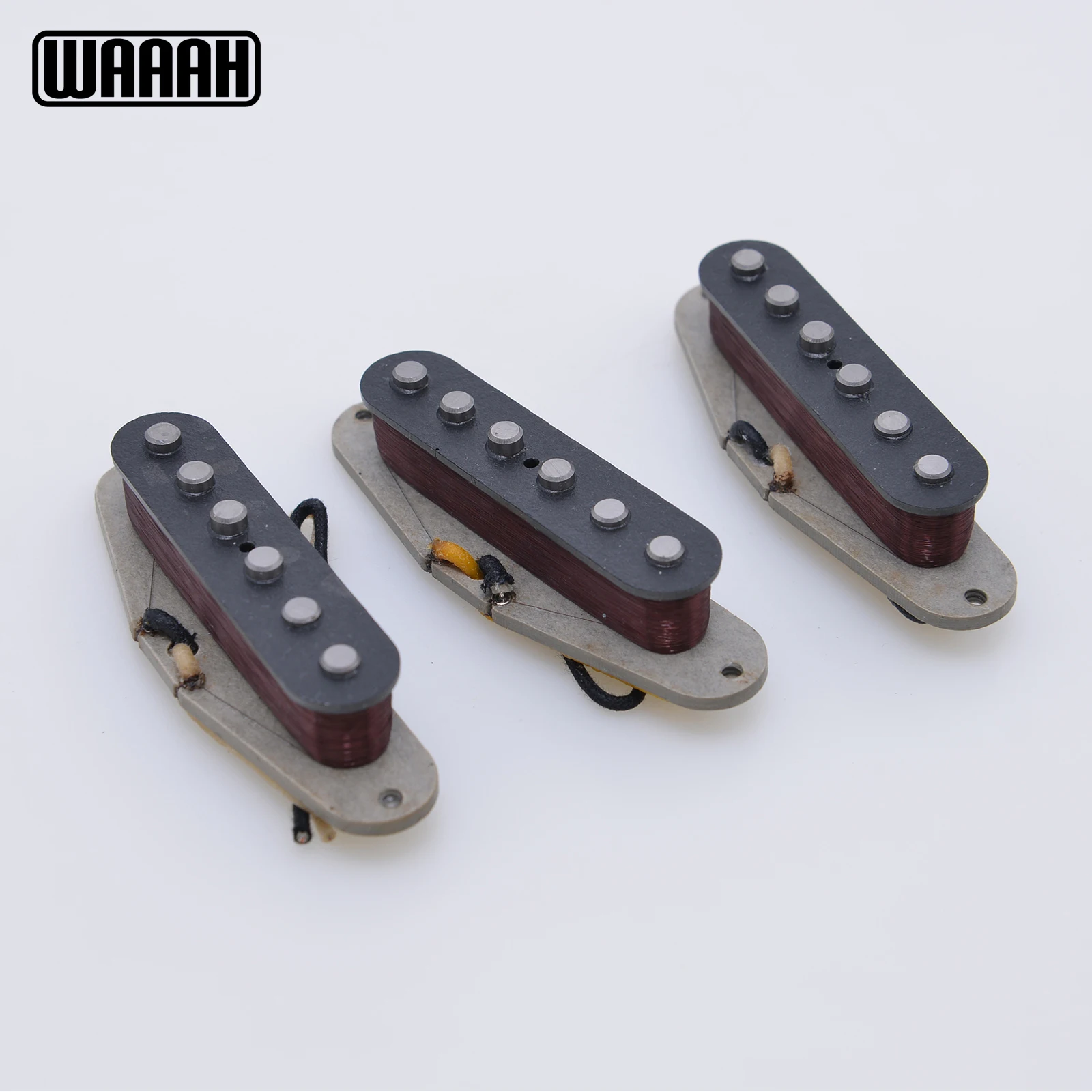 Vintage Blowing V70 SSS Handgewickelte Alnico 5 Single Coil Gitarren-Tonabnehmer Graue Bodenplatte HSS Double Coil Pickup Gitarrenteile Image