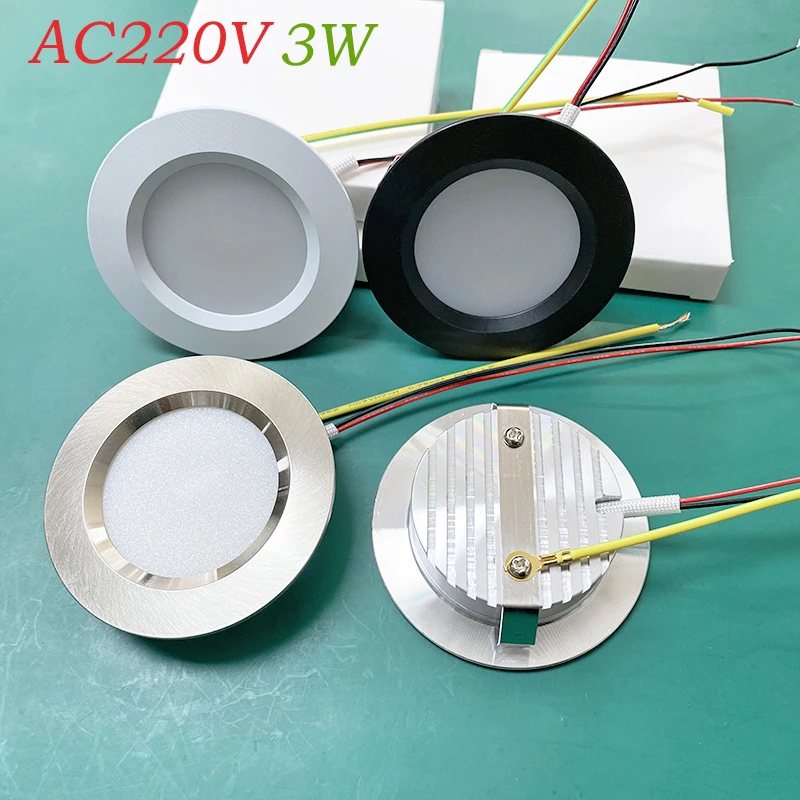 Mini Led lampe 230v 3W LED Spot Licht Schlanke decke Einbau Strahler D55mm Home Hotel Wohnzimmer glühbirne Küche RV Downlig