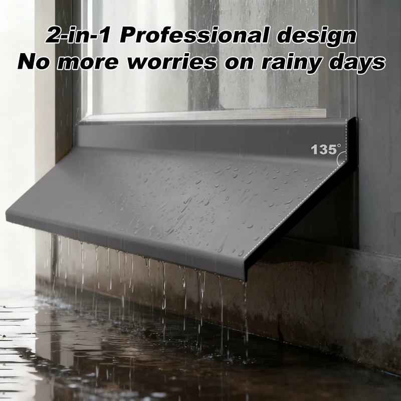 0,5/1/1,5 m Fenster-Wasser-Blockierstange, Schiebefenster, Regen, blinkendes Brett, Dichtungsstreifen, Fensterkante, Wasserabweiser-Dichtungsstreifen Image