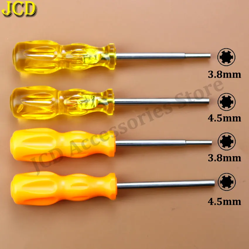 JCD 3,8mm 4,5mm Sicherheit Schraubendreher Reparatur Werkzeug Gamebit Für N64 NES SNES NGC SEGA SFC MD Für GameBoy farbe GameCube Image