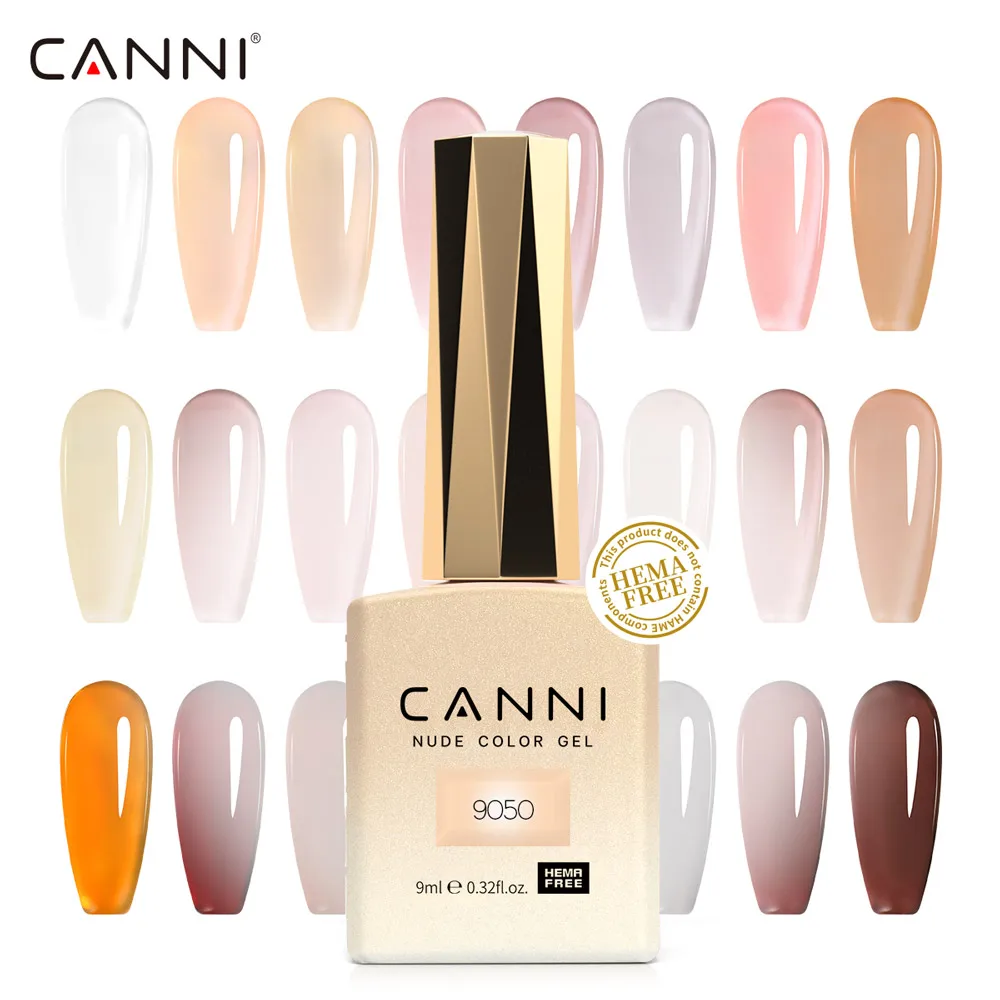 Canni TPO-FREIER Nagel-Gel-Lack 9ml Jelly-Farbe Transparent Semi-Permanent Natürliche Nude-Kollektion Französischer Nagel-Gel-Lack Image