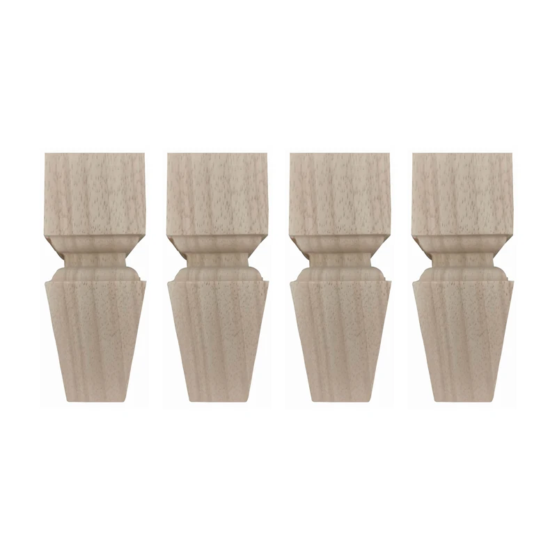 4 Stück Holz schnitzerei Möbel Beine 10/15cm Massivholz Tischs chränke Füße Schlafs ofa TV Schrank Beine Schnitzen Möbel beschläge