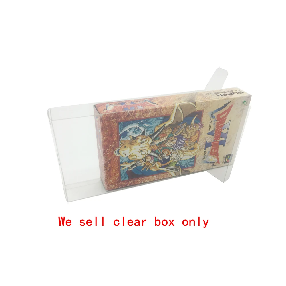 10PCS Transparent Display PET kunststoff box Für SFC Japan spiel Schutz lagerung abdeckung Image