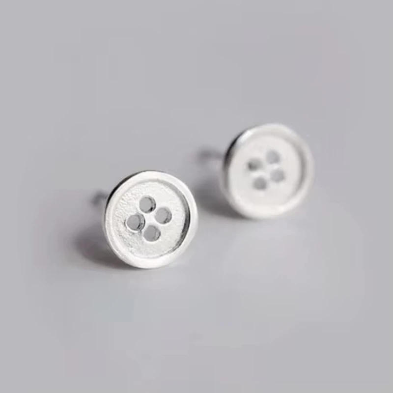 REETI Ohrstecker aus 925er Sterlingsilber mit Knöpfen für Damen, eleganter Hochzeitsschmuck, Pendientes Mujer Moda 2019, Brincos