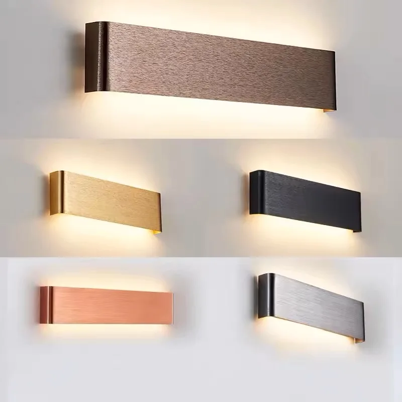 Moderne LED-Wandleuchte für Nachttisch, Wohnzimmer, Treppen, Gang, Badezimmer, Heimdekoration, Wandleuchte, Innenbeleuchtung, Glanz