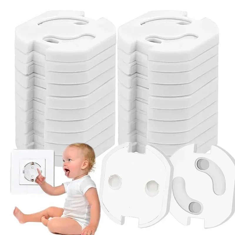 1/510 Stück Baby-Sicherheitssteckdosenabdeckung, Kindersicherung für Zweiphasen-Steckdosen, Schutzabdeckung für Kinder Image
