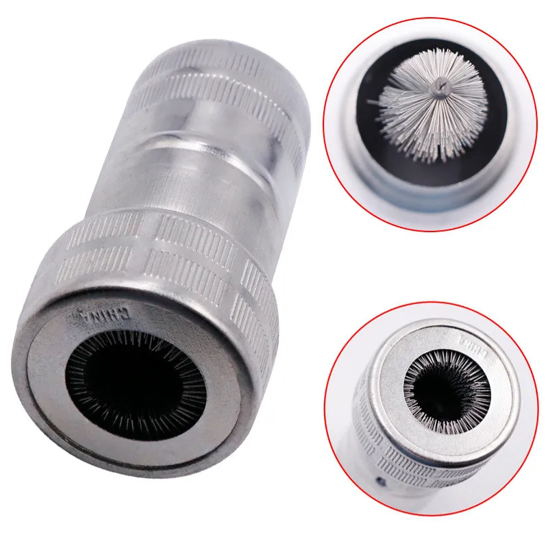 Auto Waschen Reinigung Batterie Draht Pinsel Auto Batterie Post Terminal Reiniger Schmutz Korrosion Pinsel Hand Sauber Werkzeug Auto Detaillierung Pinsel Image