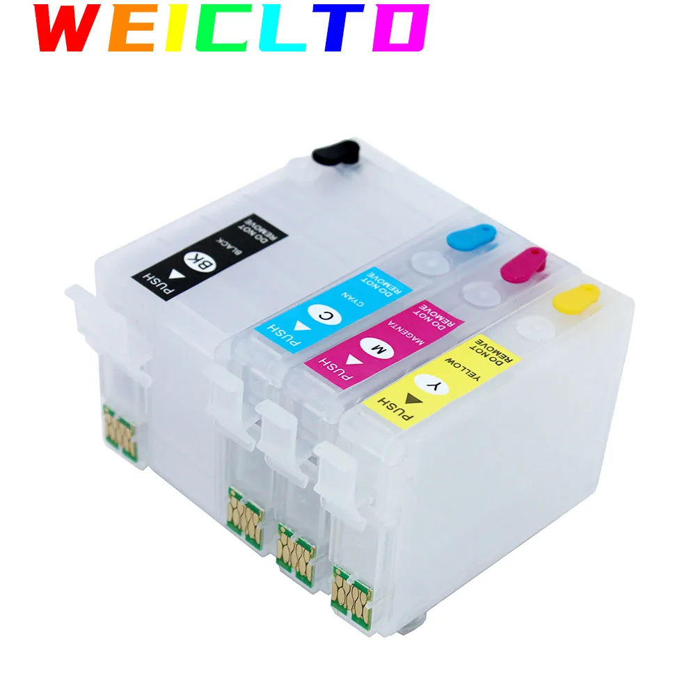27XL Refill Tinte Patrone Für Epson WF-3620 WF-3640 WF-7720 WF-7710 WF-7210 WF-7610 WF-7620 WF-7110 Drucker mit ARC Chip Image