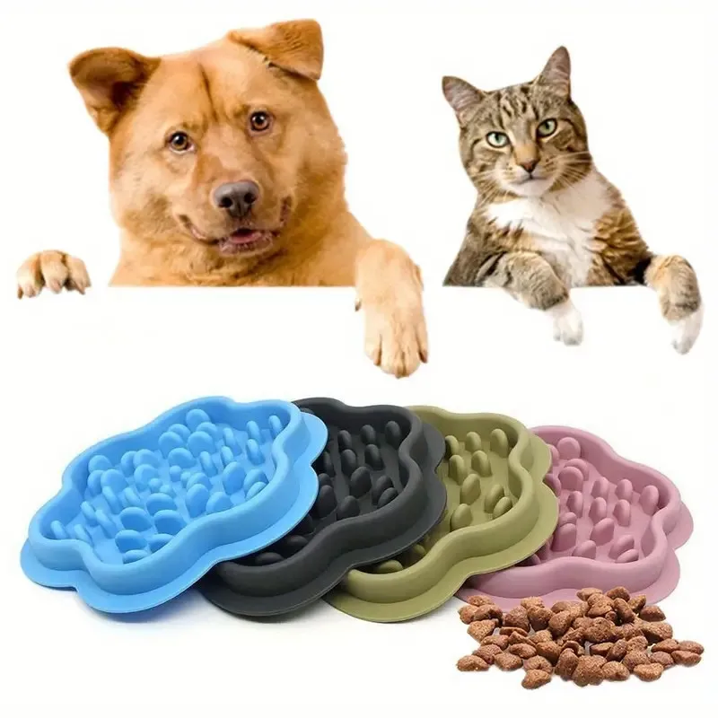 Futternapf zum Verlangsamen von Haustieren – Interaktiver Futternapf für Haustiere – Silikonmaterial – geeignet für Hunde und Katzen Image