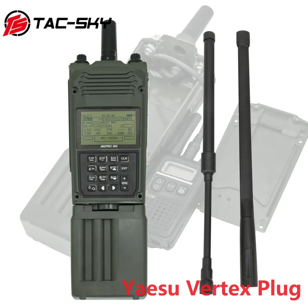 TS TAC-SKY Yaesu Vertex Plug Tactical PRC-163 Harris Military Radio Analog Virtual Box für Yaesu VX-6R VX-7R Walkie-Talkies Image