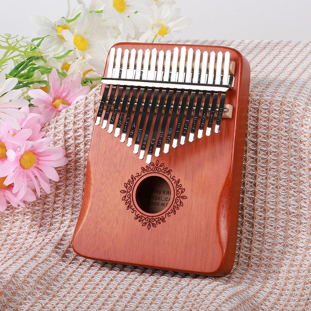 17 21 Tasten Kalimba Fingerpiano Kalimba 17 21 Tasten Daumenklaviertastatur Musikinstrument Mbira für Anfänger Musikliebhaber ﻿ Image