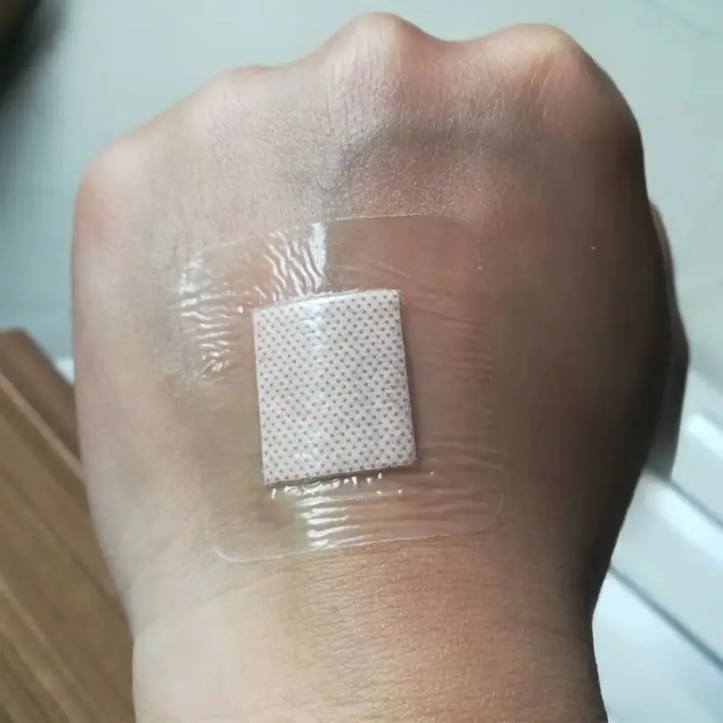 50 teile/satz Platz Pflaster Transparent Wasserdicht Gips Erste Hilfe Klebe Bandagen Haut Dressing Band Patch Woundplast 38*38mm Image