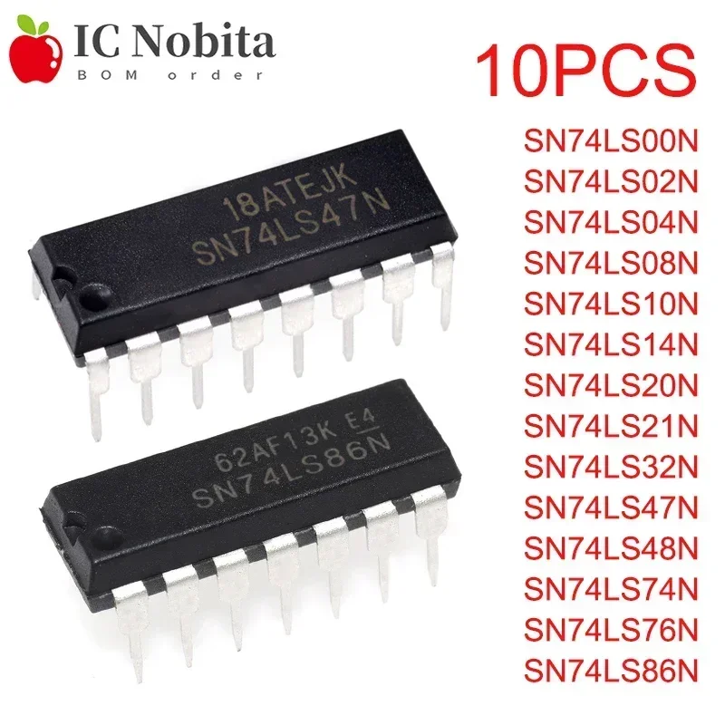 74LS00 74LS02 74LS04 74LS08 74LS10 74LS14 74LS20 74LS21 74LS32 74LS47 74LS48 74LS74 74LS76 74LS86 DIP-14 DIP-16 Neu Image