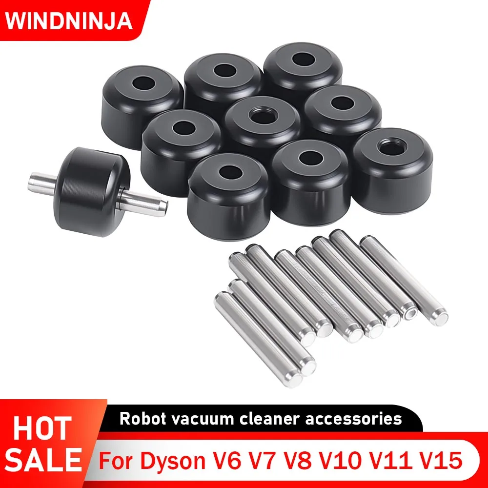 Ersatz-Vakuumrad für Dyson V6 V7 V8 V10 V11 V15 Elektrischer Direktantriebskopf Kleine Räder Zubehör Weiche Rollenräder Image