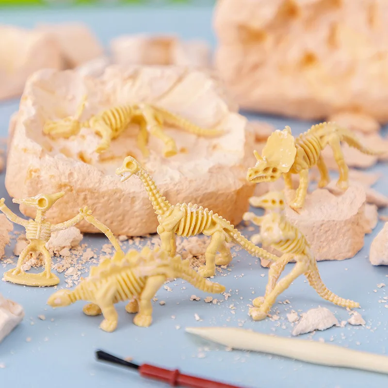 1 Stück Dinosaurier-Fossil-Ausgrabungsset, Archäologisches DIY-Modellbausatz, Geburtstags- und Weihnachtsgeschenk für Jungen und Mädchen Image