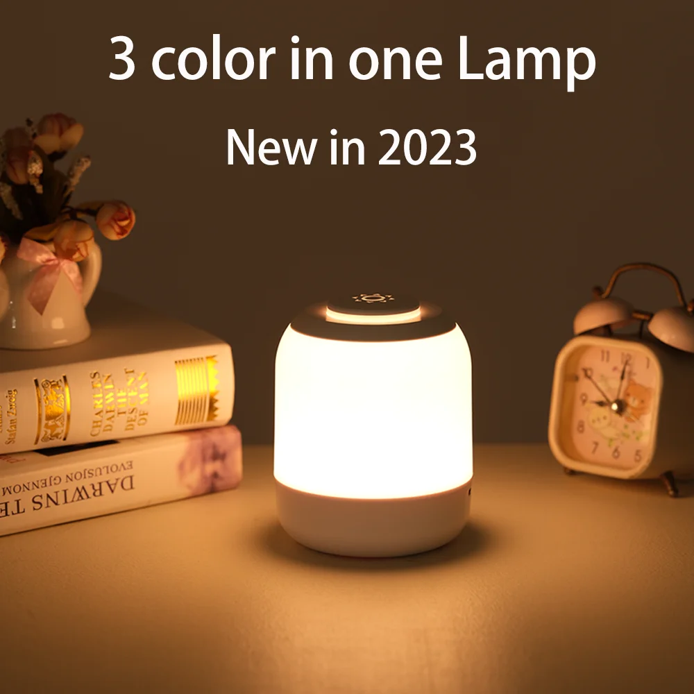 LED Nachtlicht Touch Lampe Tischlampe Nachttischlampe Schlafzimmerlampe mit Touch Sensor Tragbare Schreibtischlampe Licht für Kinder Geschenke led