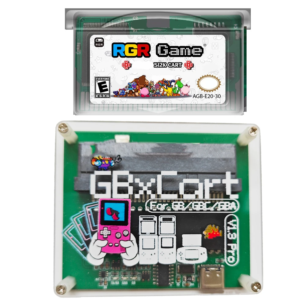 Retro GBxCart Pro RW Reader Writer Backup-Adapter 512K Original Chip Game Card Kamera Recorder Brenner für GB GBA GBC Patrone Image