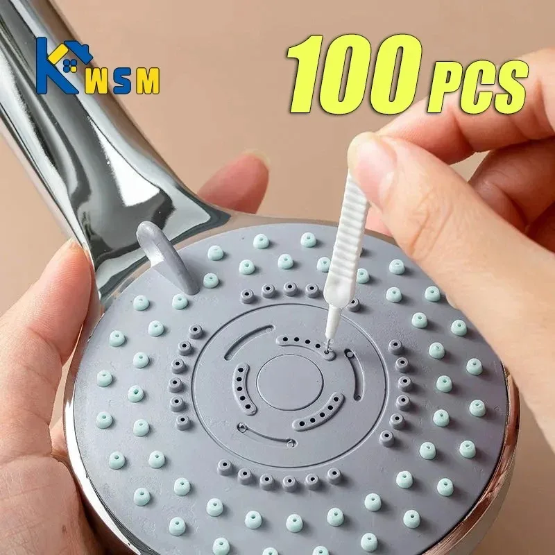 10-100PCS Dusche Reinigung Pinsel Bad Micro Nylon Pinsel Düse Anti-blocking Reinigung Werkzeuge Bad Zubehör Image