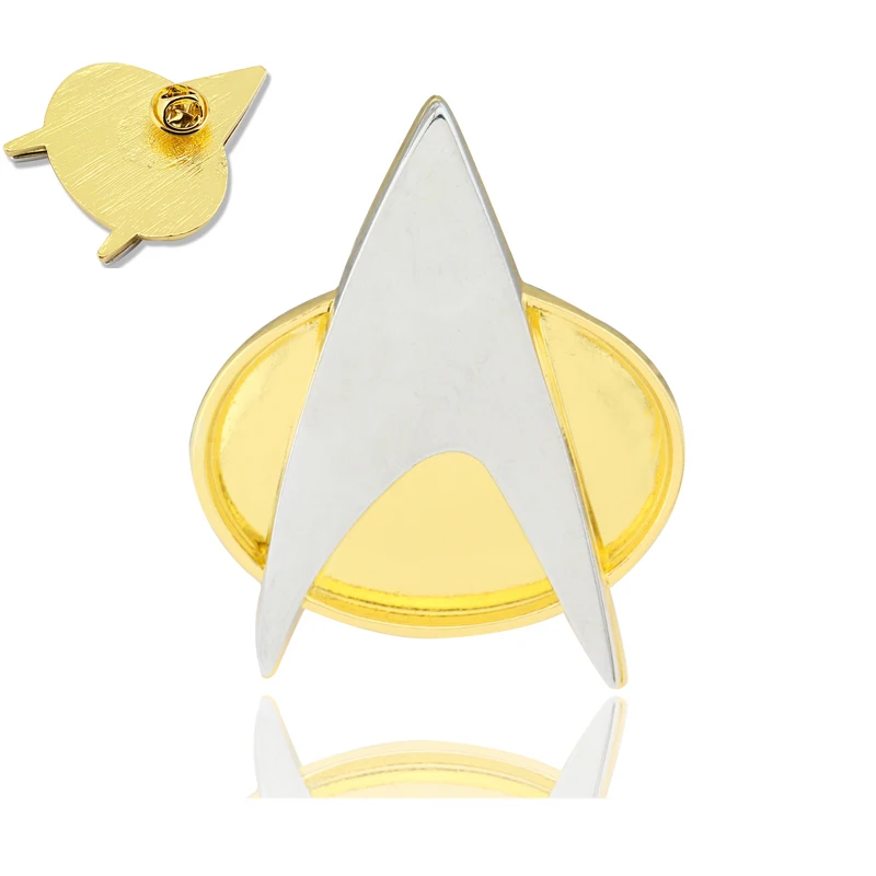 Befehl Abzeichen Stern Kostüm Trek Pins Wissenschaft Technik Medizinische Sternenflotte Pins Metall Brosche Halloween Party Requisiten Image